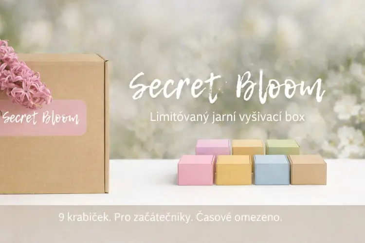 Secret bloom limitovaný jarní vyšívací box