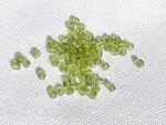 Korálky Ohňovky – broušené skleněné korálky 3 mm, 70 ks olivová - image 1