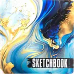 Sketchbook Marble 20x20 cm