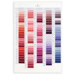 Barevnice se vzorky bavlnek DMC (500 barev) včetně 35 nových barev