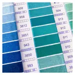 Barevnice se vzorky bavlnek DMC (500 barev) včetně 35 nových barev