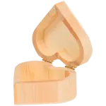 Dřevěná úložná dóza Srdce 