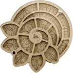 Organizér na korálky s průhledným víčkem FLZB-035