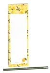 Magnetický blok s tužkou 7,5 x 24 cm citron