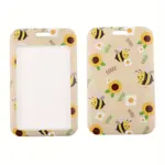 Šňůrka na krk s karabinou a poutkem, pouzdro na kartu Včeličky