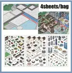 Kreativní antistresové vylepovačky – rumbox | 1 scéna + 3 PET samolepky (18 × 29.5 cm) city