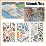 Kreativní antistresové vylepovačky – rumbox | 1 scéna + 3 PET samolepky (18 × 29.5 cm) city 2