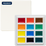 Porcelánová paleta čtvercová 12 důlků 9x9cm s víčkem - image 1