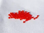 Korálky Ohňovky – broušené skleněné korálky 3 mm, 70 ks světle  červená  - image 1