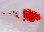 Korálky Ohňovky – broušené skleněné korálky 3 mm, 70 ks světle  červená  - image 2