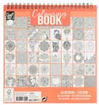 Kreativní omalovánky 21x20cm, kroužková vazba oranžová