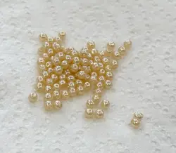 Voskované perly 3 mm ivory cca 100ks (3,5 g)