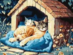 Malování podle čísel – plátno 30×40 cm KHO 6695 Chvilka klidu