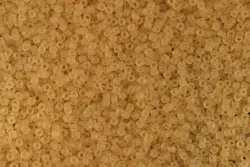 TOHO - Round 15/0 : Transparent-Frosted Lt Topaz TR-15-2F 