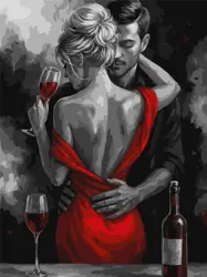 Malování podle čísel – plátno 30×40 cm Red love KHO 8697