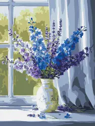 Malování podle čísel – plátno 30×40 cm KHO 3378 Okamžik inspirace