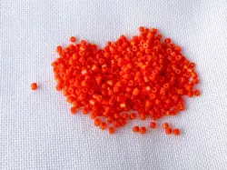 Preciosa® sekaný rokajl 10/0 – 10 g oranžová