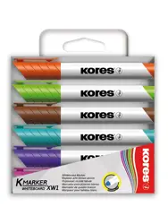 Popisovač na bílé tabule Kores K-Marker Whiteboard 6ks