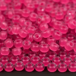 PRECIOSA rokajl 6/0, 3,7 mm, 10 g neon pink (08777)