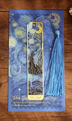 Kovová záložka Retro Painting –Van gogh  Hvězdná noc