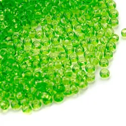 Preciosa rokajl 10/0 –  Transparent green (50430), 10 g