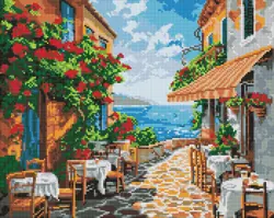 Diamantová mozaika bez rámu 40×50 cm  Klidný koutek