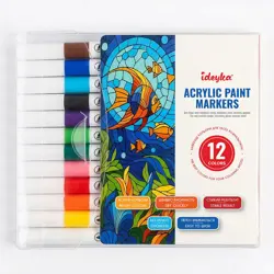 Sada akrylových fixů Ideyka – 12 barev