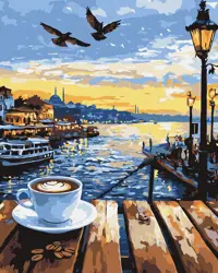 Malování podle čísel 40×50 cm Istanbulské ráno
