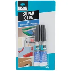 Lepidlo vteřinové gelové Bison 2x2g