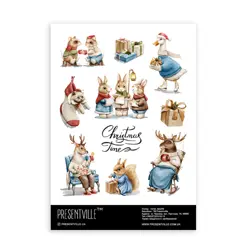 Sada samolepek A5 – dekorativní samolepky Christmas time