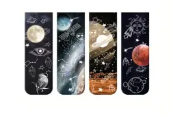 Magnetické záložky Noční galaxie – sada 4 ks