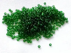 Preciosa rokajl 9/0 – středně zelená (50060), 10 g