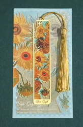 Kovová záložka Retro Floral Painting –Van gogh  Slunečnice