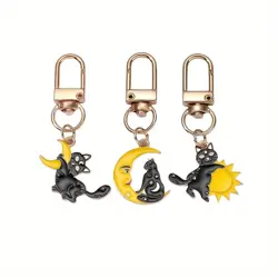 klíčenka Moon Black Cat