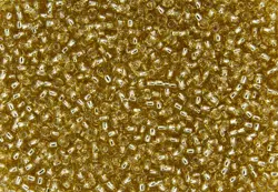 Rokajlové korálky - Round 11/0 :  Silver-Lined Lt Topaz TR-11-22 