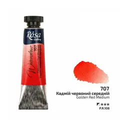 Akvarelové barvy Rosa 10 ml 707 cadmium red medium