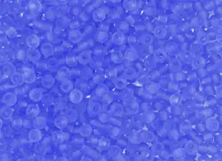 Rokajlové korálky Toho  - Round 15/0 : Transparent-Frosted Lt Sapphire TR-15-13F