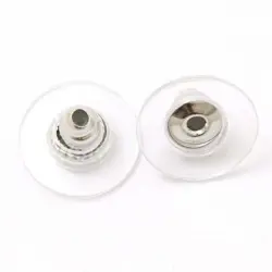 Náušnicová zarážka 10mm Stříbrná 