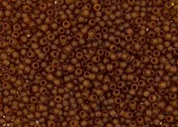 Rokajlové korálky Toho  - Round 15/0 : Transparent-Frosted Umber TR-15-941F