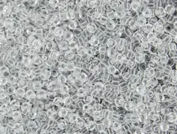 Rokajlové korálky Toho  - Round 15/0 : Transparent Crystal TR-15-1