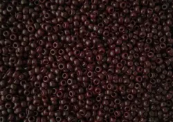 Rokajlové korálky Toho  - Round 15/0 : Opaque Oxblood TR-15-46