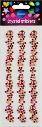 Samolepky dekorační - krystal red