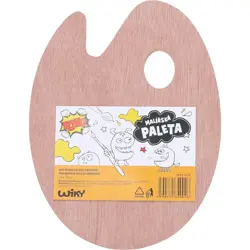 Dřevěná malířská paleta 24x30cm