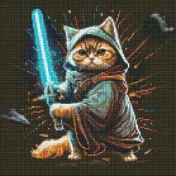 Kočka bojovnice 40х40 AMO 7565