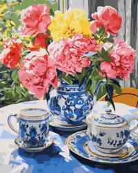 Čajový dýchánek na verandě 40х50cm