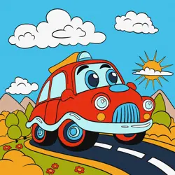 Hezkou cestu 25*25cm