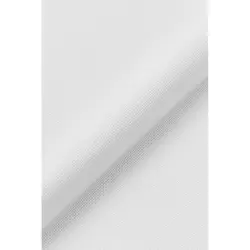Vyšívací čtverečkovaná látka Etamín 25 ct DMC 100% bavlna bílá, stočená v tubusu žlutá vanilková, 38.1 x 45.7 cm
