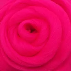 Ovčí vlna barevná 100g – sytě růžová 8