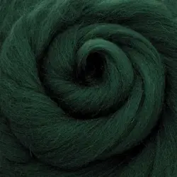 Ovčí vlna barevná 100g – tmavě zelená 19