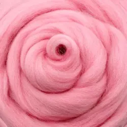 Ovčí vlna barevná 100g – růžová 7